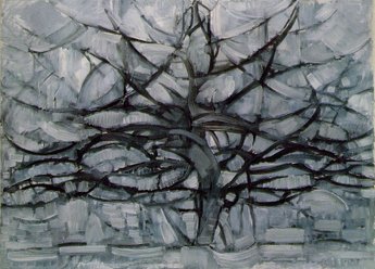 Piet Mondrian, Grått träd. Månne Linden från sång nr 5?